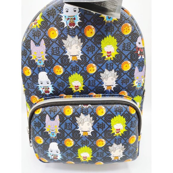 Dragon Ball Super Mini Backpack Funko Pop Anime Characters Goku Broly Beerus Tag - Picture 4 of 16